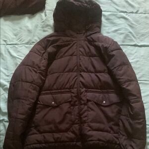 Black Hooded Puffer Jacket
